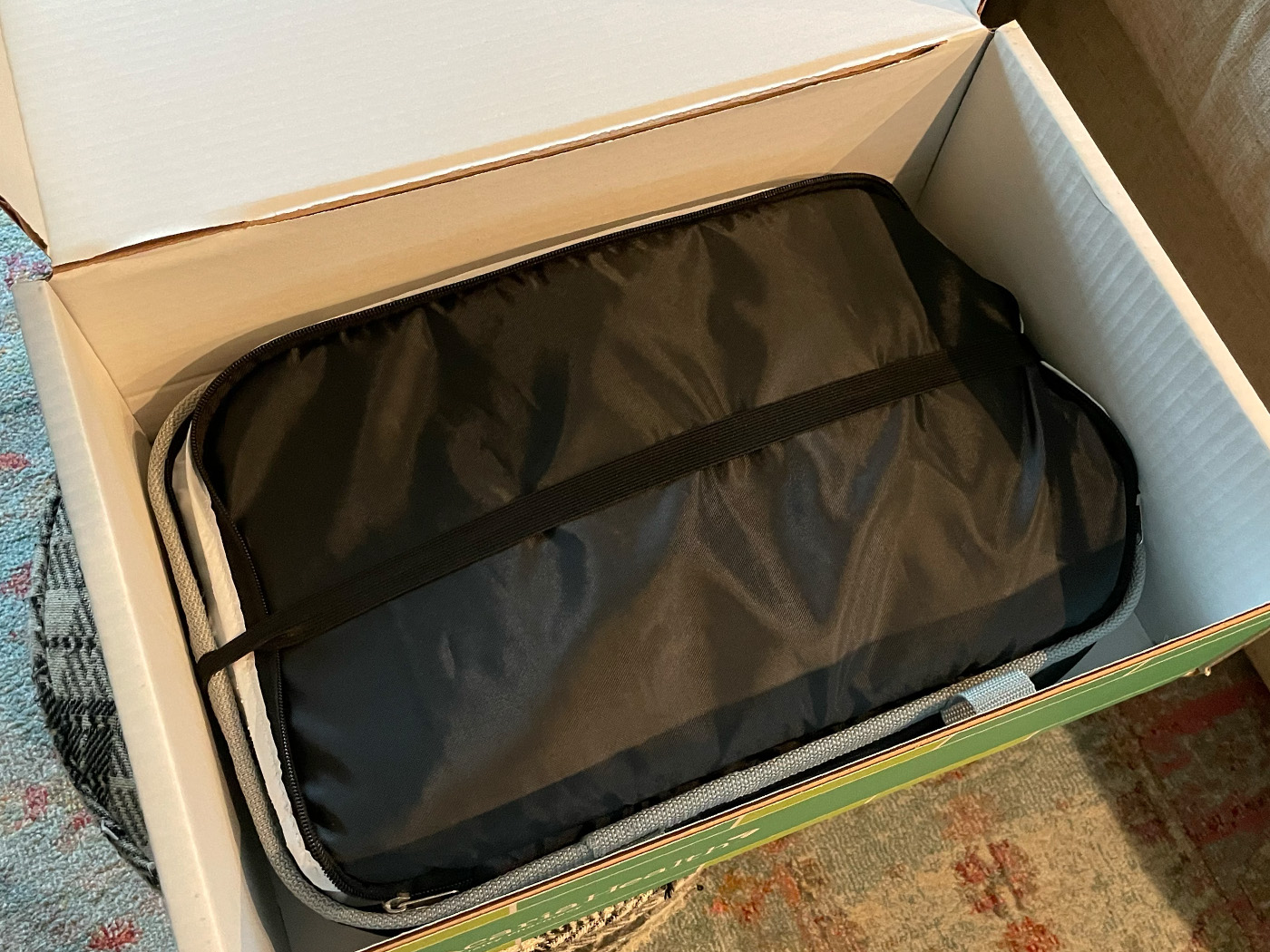 Gratitude kit v2 open box with cooler bag